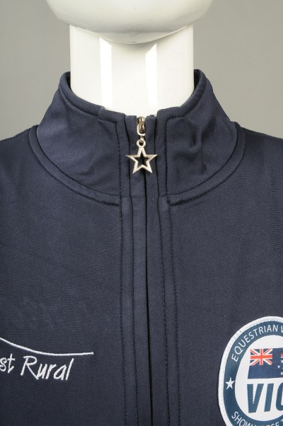 W211 Design Half Chest Zipper Sweatshirt Long Sleeve Collar Finger Male Hole Functional Sweatshirt Manufacturer detail view-7